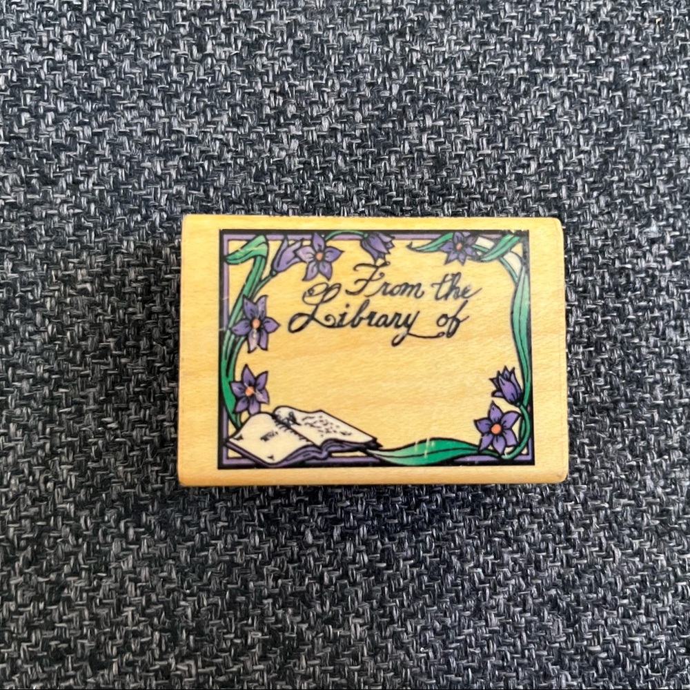 •’93 Comotion Book Plate Rubber Stamp•